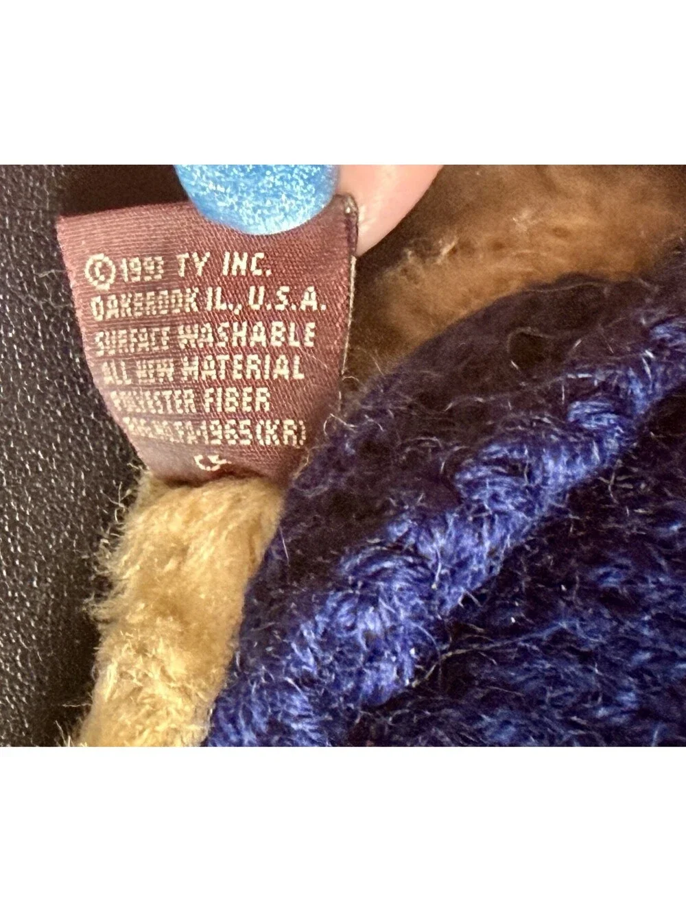 NWT Ty 1993 Fraser Teddy Bear Style #6010, 5.5x3.5” FREE SHIPPING